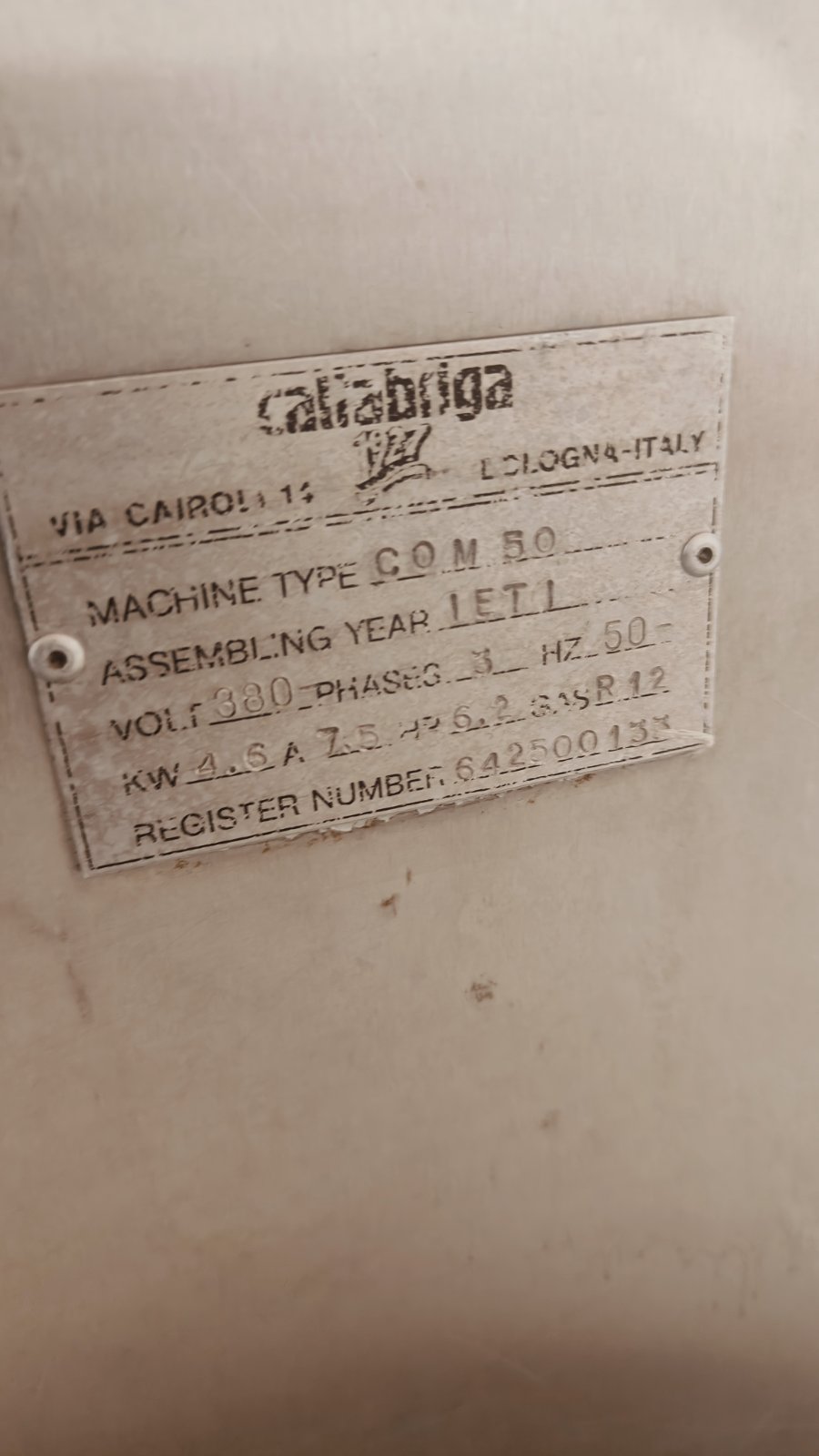 PASTEURIZER CATTABRIGA