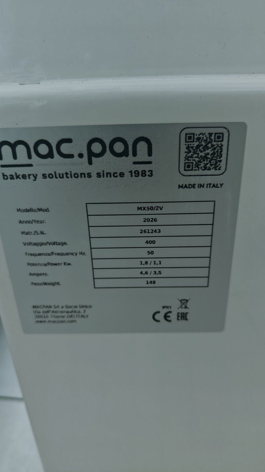 ΤΑΧΥΖΥΜΩΤΗΡΙΟ MACPAN ΜΟΝΤΕΛΟ MX50/2V