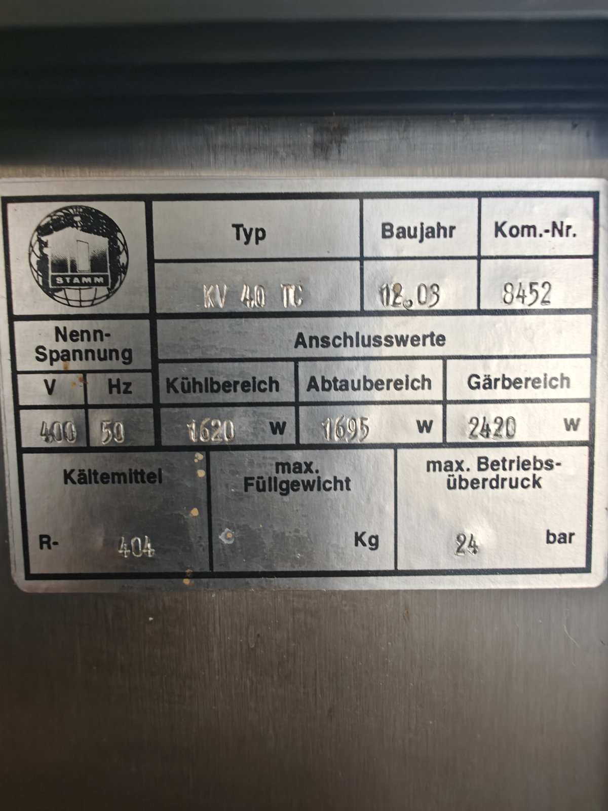 STAM PROOFER REFRIGERATOR