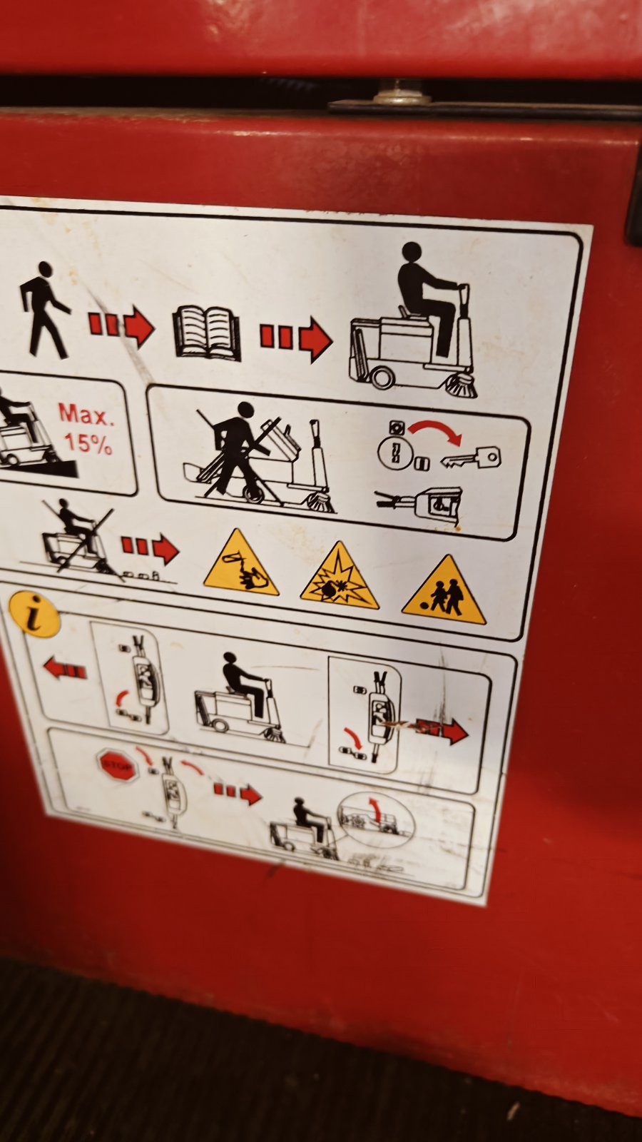 FLOOR BRUSH (SWEEPER) WITH RIDER SEAT