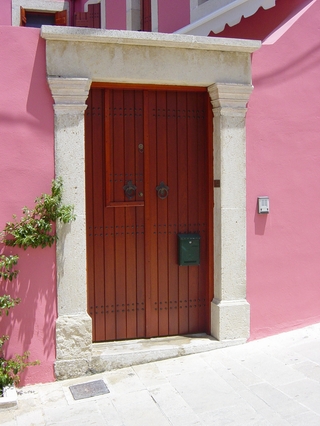 Παραδοσιακή πόρτα εισόδου Κ401_2