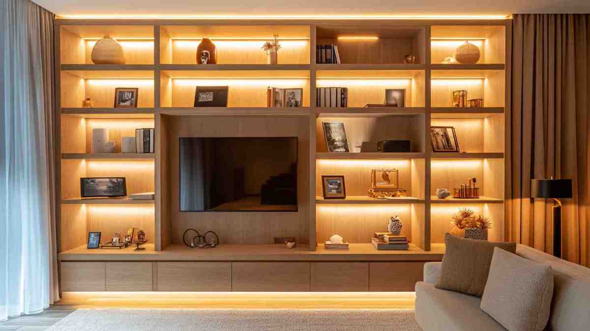 Φωτισμός σε ράφια