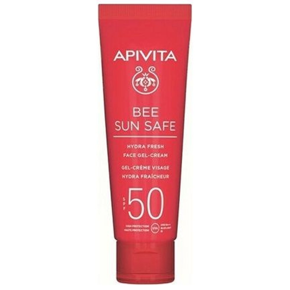 Apivita Bee Sun Safe Αντηλιακή Ενυδατική Κρέμα-Gel Προσώπου SPF50, 50ml.