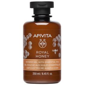 Apivita Royal Honey, Κρεμώδες Aφρόλουτρο με Aιθέρια Έλαια, 300ml.