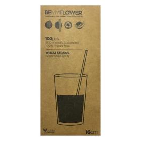 Be My Flower Wheat Drinking Straws Set 100 Καλαμάκια Σίτου Μιας Χρήσης 16cm.