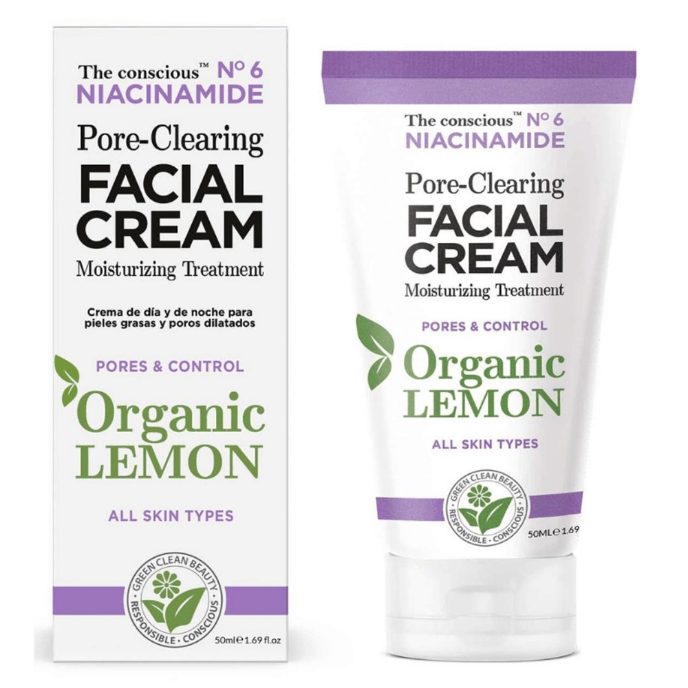Biovene Barcelona The conscious Niacinamide Pore - Clearing Facial Cream Organic Lemon 50ml.