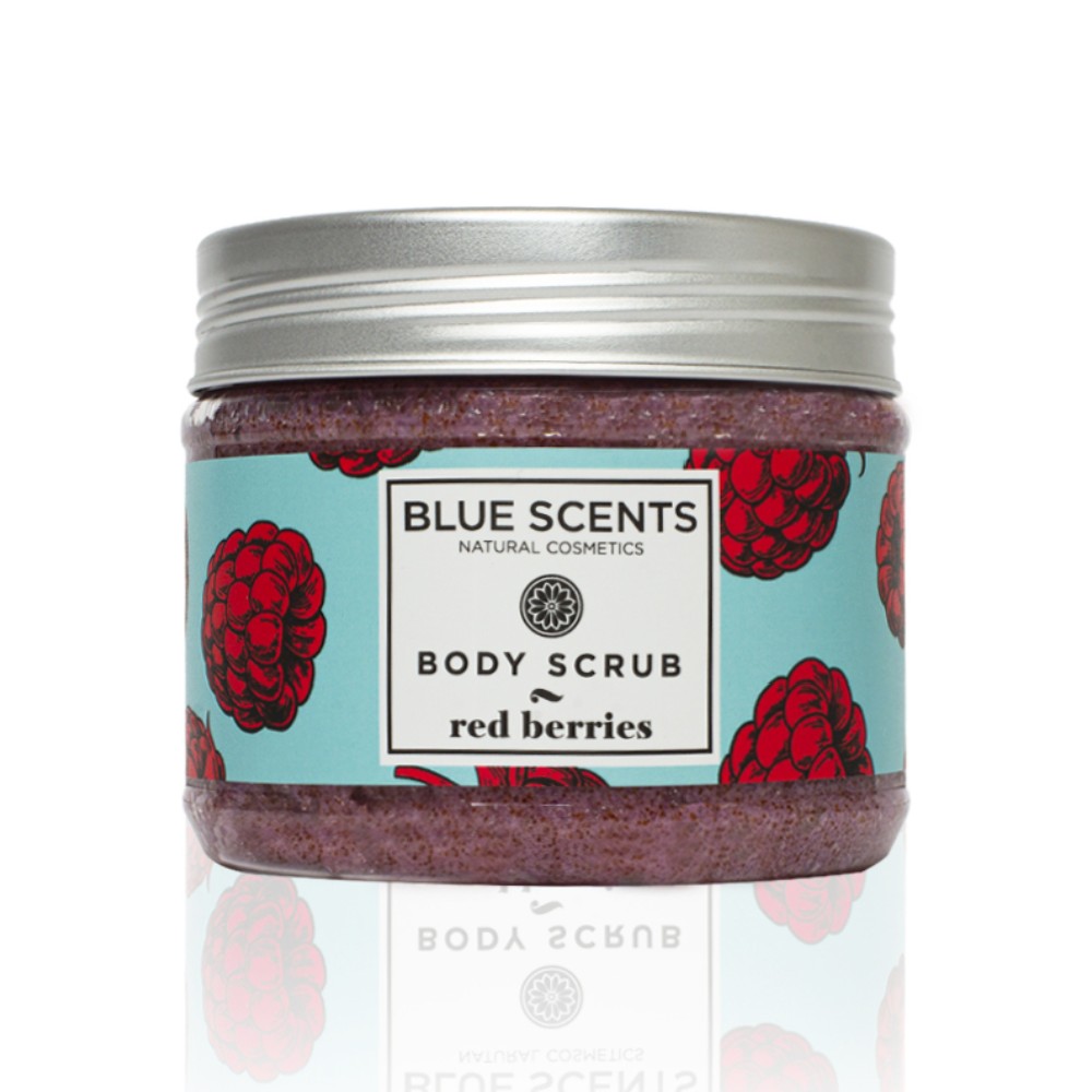 Blue Scents Body Scrub Red Berries, Απολεπιστικό σώματος Βατόμουρο 200ml