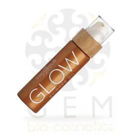 Cocosolis Organic Glow Shimmer Dry Oil με ιριδίζοντα μικροσωματίδια και βιολογικά φυσικά λάδια για λαμπερό αποτέλεσμα απορροφάται γρήγορα, δεν αφήνει λιπαρά ίχνη 110ml