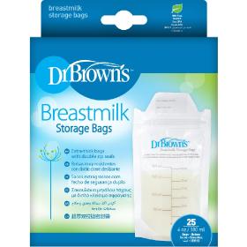 Dr.Brown's Προαποστειρωμένα Σακουλάκια φύλαξης μητρικού γάλακτος, 25τεμ.