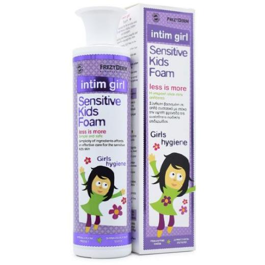 Frezyderm Sensitive Kids Intim Girl Foam, Αφρός Καθαρισμού για την Καθημερινή Υγιεινή της Ευαίσθητης Περιοχής κατά τη Νεογνική, Παιδική & Προεφηβική Ηλικία, 250ml