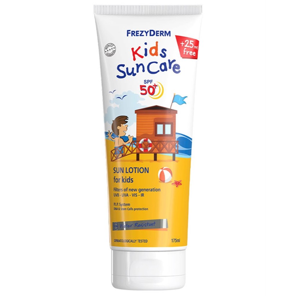 Frezyderm Παιδικό Αντηλιακό Γαλάκτωμα, Kids Sun Care SPF50+, 175ml.