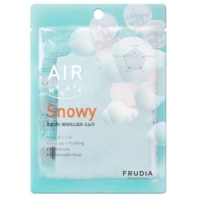 Frudia Air Mask 24 Snowy Ελαφριά Υφασμάτινη Μάσκα Προσώπου για Βελτίωση του Χρωματικού Τόνου με Γλουταθειόνη, 20ml.