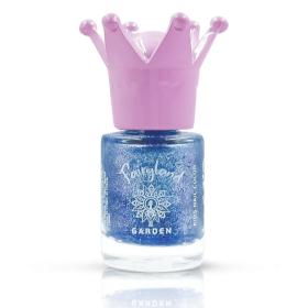 Garden Fairyland Nail Polish Glitter Blue Betty, Παιδικό βερνίκι νυχιών με άρωμα φράουλα, 7,5ml.