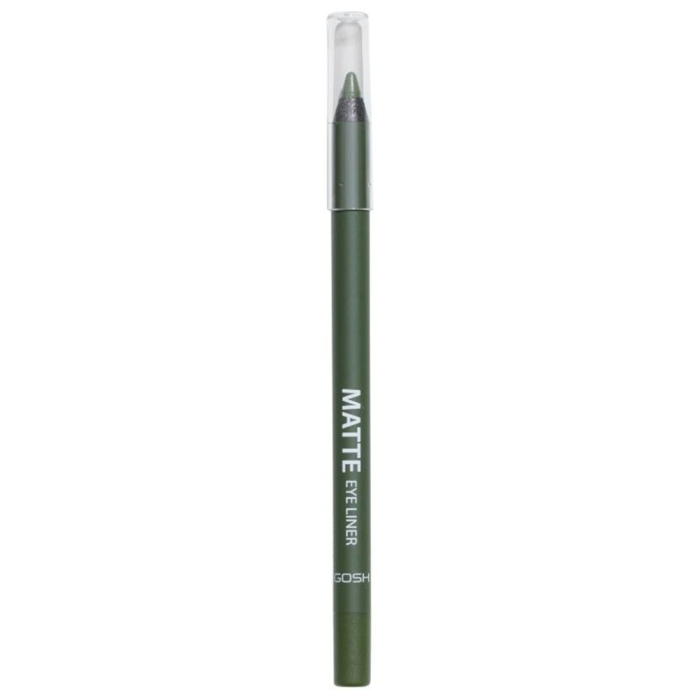 Gosh Matte Waterproof Eye Liner, Αδιάβροχο ματ μολύβι ματιών, 18 Olive Green, 1,2 gr.