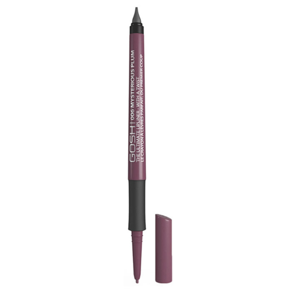 Gosh The Ultimate Lip Liner With A Twist 06 Mysterious Plum, Αδιάβροχο μολύβι χειλιών για ματ αποτέλεσμα, 0,35gr.