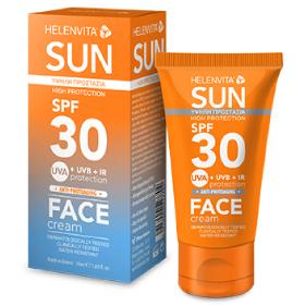 Helenvita Sun Face Cream SPF30, Αντηλιακή Κρέμα Προσώπου, 50ml