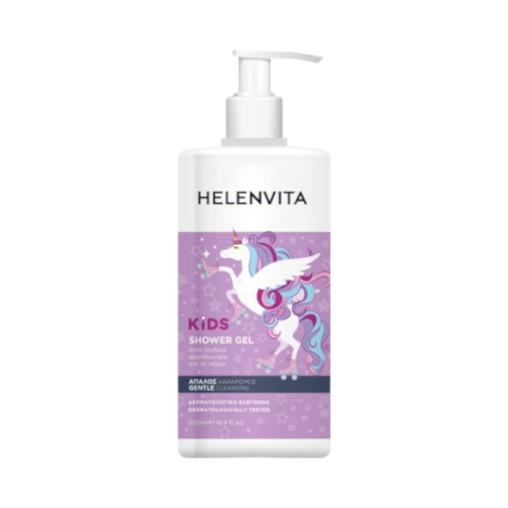 Helenvita Kids Unicorn Shower Gel Ήπιο Παιδικό Αφρόλουτρο, 500ml.
