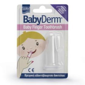 Intermed Babyderm Baby Finger Toothbrush Βρεφική Οδοντόβουρτσα Δακτύλου, 1τμχ.