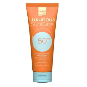 Intermed Luxurious Sun Care, Κρέμα Προσώπου SPF50 με Υαλουρονικό Οξύ 75ml