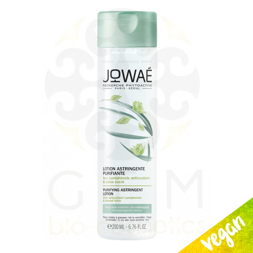 Jowae Lotion Astrigente Purifiante, Καθαριστική στυπτική λοσιόν προσώπου, Με αντιοξειδωτικές Φωτοφαινόλες & Ιερό Λωτό, Για μεικτές, λιπαρές επιδερμίδες 200ml