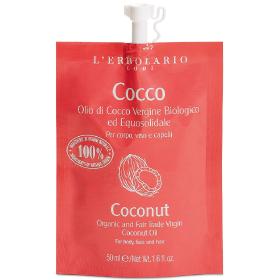 L'erbolario Cocco Οργανικό έλαιο για μαλλιά πρόσωπο και σώμα, 50ml.