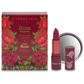 L'erbolario Beauty-Set Vanitosa Rosa Purpurea (Κραγιόν και Καθρεφτάκι)