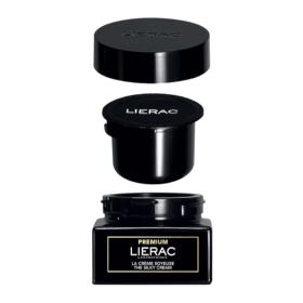 Lierac Premium La Creme Soyeuse Κρέμα Αντιγήρανσης με Υαλουρονικό Οξύ & Νιασιναμίδη, Ανταλλακτικό 50ml.