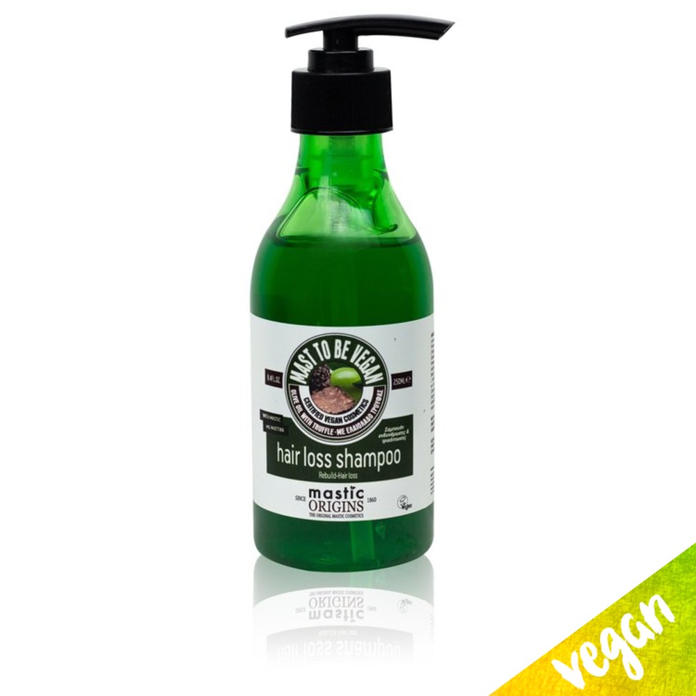 Mastic Origins Vegan Truffle Shampoo, Σαμπουάν για ενδυνάμωση μαλλιών κατά της τριχόπτωσης από έλαιο τρούφας & μαστίχα Χίου 250ml
