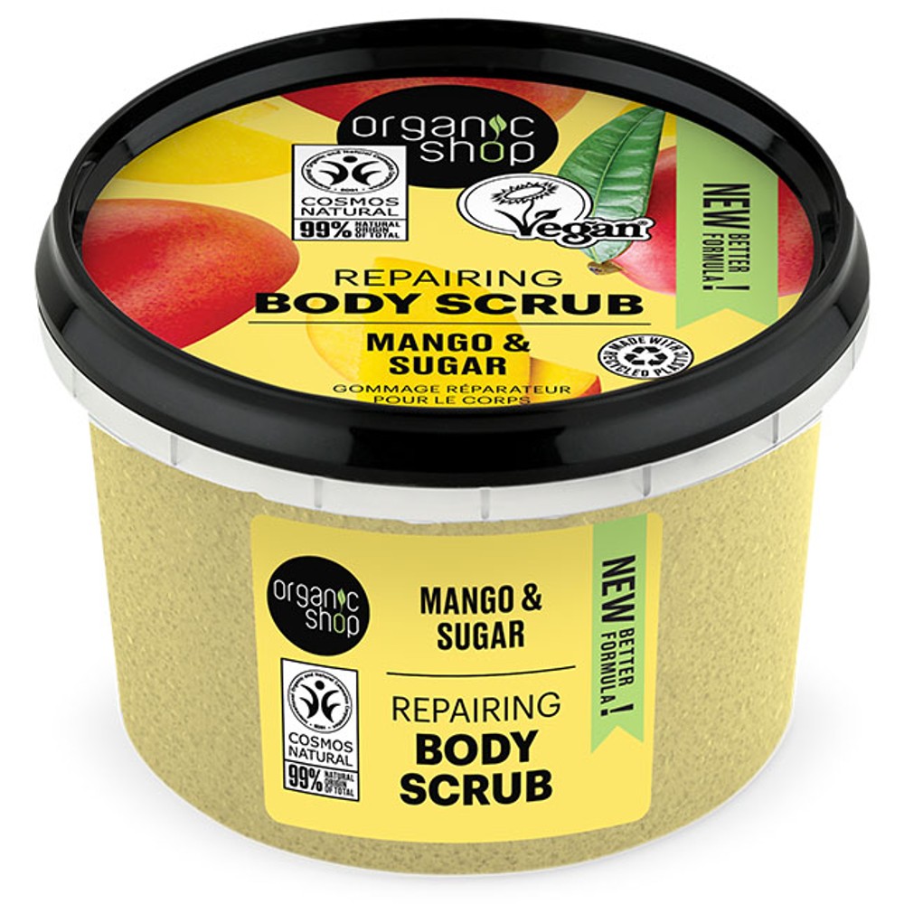 Organic Shop Body scrub Kenyan Mango, Scrub σώματος, Μανγκο Κένυας, 250ml.