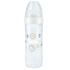 Nuk New Classic Μπιμπερό Πλαστικό PP Στενή Φιάλη με Θηλή Σιλικόνης 6-18 Μηνών, Λευκό Αερόστατο, 250ml