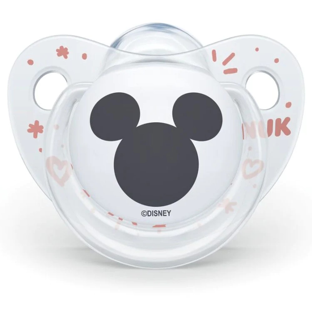 Nuk Trendline Disney Baby Mickey & Minnie, Πιπίλα Σιλικόνης με Θήκη 6-18 μηνών, 1τεμ.