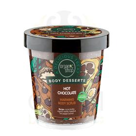 Organic Shop Body Desserts Hot Chocolate (Ζεστή σοκολάτα) Θερμαντικό απολεπιστικό σώματος (προϊόν που προκαλεί θερμότητα). 450ml