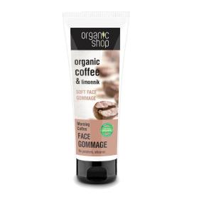 Organic Shop Face Gommage Morning Coffee, Απαλό Scrub Προσώπου Morning Coffee, κατάλληλο για όλους τους τύπους δέρματος, κατάλληλο για όλες τις ηλικίες, 75ml.