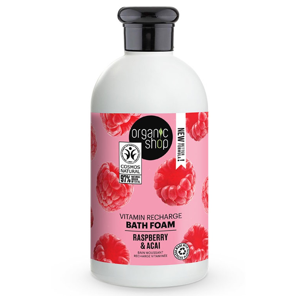 Organic shop Berry Delight Bath Foam, Αφρόλουτρο με βιταμίνες Βατόμουρο & Μούρο 500ml.