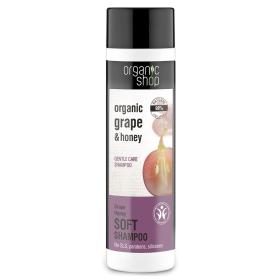 Organic shop Shampoo Grape Honey, Απαλό σαμπουάν, Βιολογικό Σταφύλι και Μέλι, 280ml.