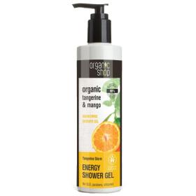 Organic shop Tangerine strom tangarine & mango, Βιολογικό Μανταρίνι & Μάνγκο, αφρόλουτρο ενέργειας, 280ml.