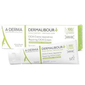 Pierre Fabre A-Derma Dermalibour Cica-Cream, Κρέμα για Πρόσωπο και Σώμα Διάρκειας 24 Ώρες και 100% Φυσικής Προέλευσης, 50ml.