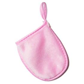 T.TAiO Γάντι Προσώπου Ροζ διπλής όψης με λούφα και πετσέτα, 1τμχ.