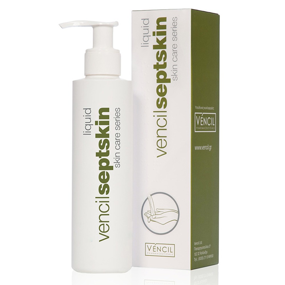 Vencil Skin Care Series Septskin Liquid Ήπιο Υγρό Καθαρισμού με Αντισηπτικά Συστατικά, για Καθημερινή Χρήση, 200ml.