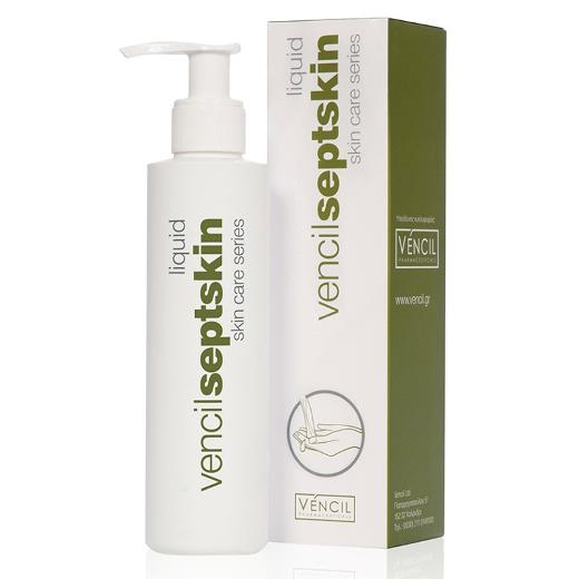 Vencil Skin Care Series Septskin Liquid Ήπιο Υγρό Καθαρισμού με Αντισηπτικά Συστατικά, για Καθημερινή Χρήση, 200ml.