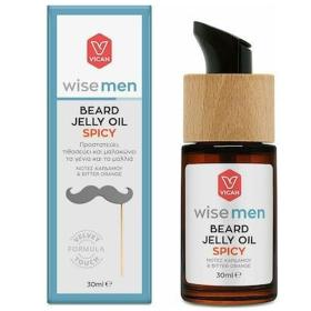 Vican Wise Men Beard Jelly Oil Spicy Λαδάκι για τη Γενειάδα & τα Μαλλιά, 30ml.