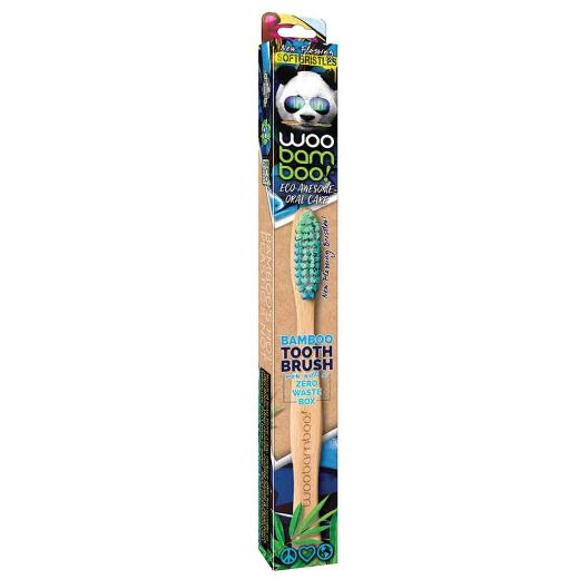 Woobamboo Eco-friendly βιοδιασπώμενη οδοντόβουρτσα για ενήλικες Μαλακή.