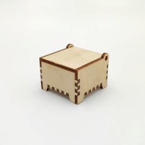 Κουτάκι ξύλινο με καπάκι - 3836