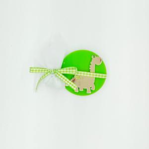 Μπομπονιέρα μαγνητάκι πράσινο με δεινόσαυρο - 4232