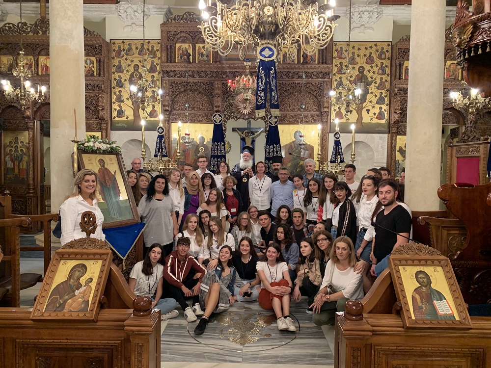 Επίσκεψη μαθητών από Πολωνία, Τουρκία και 1ο ΓΕ.Λ. Ιεράπετρας στην Ι. Μητρόπολη Ιεραπύτνης και Σητείας στο πλαίσιο του προγράμματος «ERASMUS+»