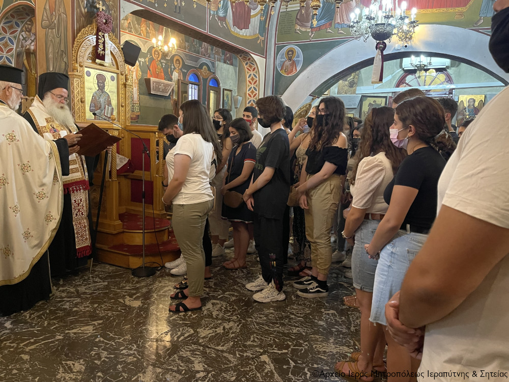 Η Παράκληση για τους υποψηφίους των Πανελληνίων Εξετάσεων στον Ιερό Ναό Παναγίας Ελεούσας Ιεράπετρας.