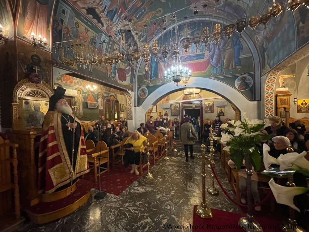 Η Β΄ Στάση των Χαιρετισμών στον Ιερό Ναό Παναγίας Ελεούσας Ιεράπετρας