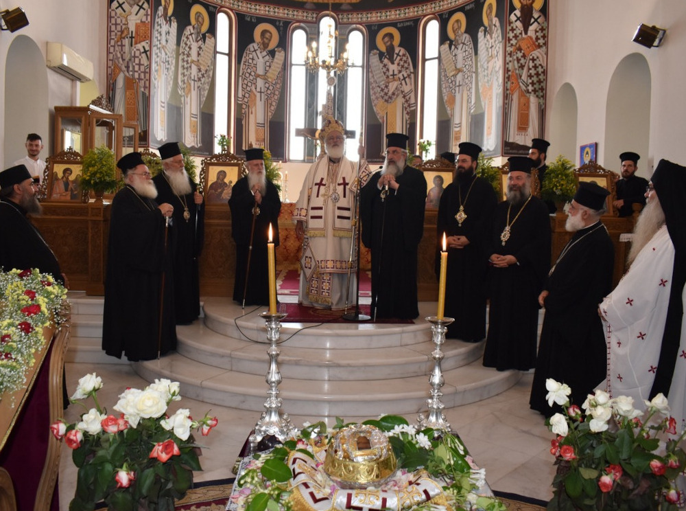 Ο Σεβ. Μητροπολίτης κ. Κύριλλος στα ονομαστήρια του Σεβ. Μητροπολίτου Αρκαλοχωρίου, Καστελλίου και Βιάννου κ. Ανδρέου