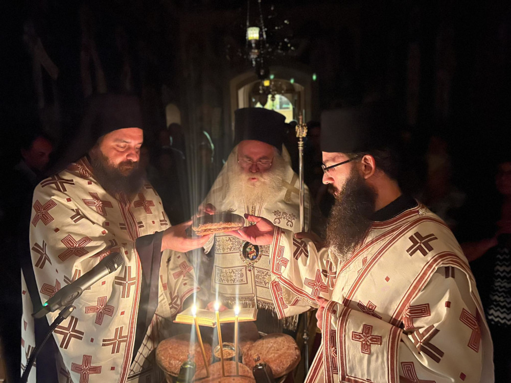 Φωτοστιγμές από τον Μεγάλο Πανηγυρικό Εσπερινό στην πανηγυρίζουσα Ιερά Πατριαρχική και Σταυροπηγιακή Μονή Κυρίας των Αγγέλων Γουβερνέτου Χανίων, επί τη μνήμη του Οσίου Ιωάννου του Ερημίτου, 6 Οκτωβρίου 2023