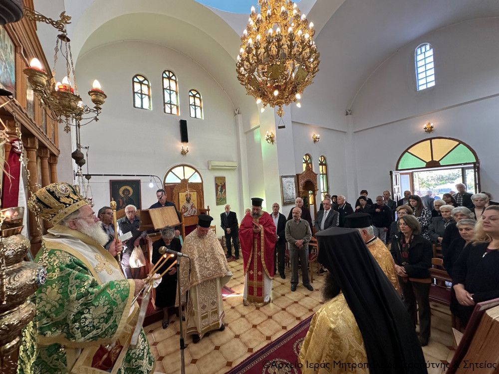 Με λαμπρότητα πανηγύρισε ο Ιερός Ναός Αγίου Σάββα Λαγκάδας Ενορίας Καρυδίου Σητείας